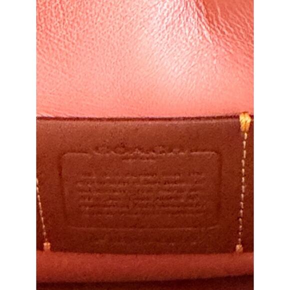 Coach Soft Tabby Leather Shoulder Bag Coral Pink Crossbody 11x10x3 - Picture 3 of 13